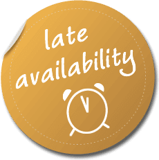 Book the date! Grab our Late Availability Offer now!